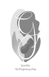 G GRAVITAS THE PREGNANCY CHIP logo