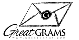 G; GREATGRAMS; WWW.GREATGRAMS.COM logo