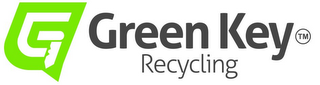 G GREEN KEY RECYCLING logo