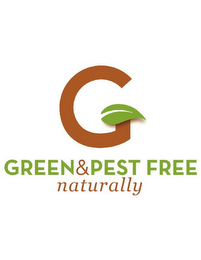 G GREEN & PEST FREE NATURALLY logo