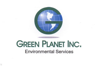 G GREEN PLANET, INC. ENVIRONMENTAL SERVICES logo