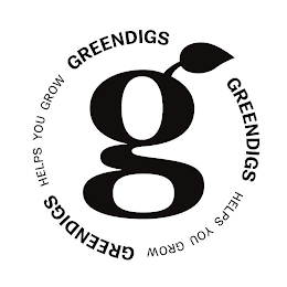 G GREENDIGS HELPS YOU GROW GREENDIGS HELPS YOU GROW GREENDIGS logo
