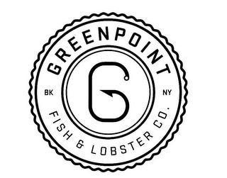 G GREENPOINT FISH & LOBSTER CO. BK NY logo