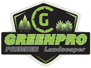 G GREENPRO PREMIER LANDSCAPER logo