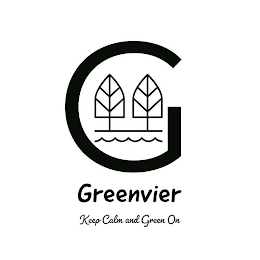 G GREENVIER KEEP CALM AND GREEN ON logo