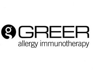 G GREER ALLERGY IMMUNOTHERAPY logo