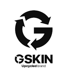 G GSKIN UPCYCLED BRAND logo