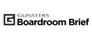 G GUNSTER'S BOARDROOM BRIEF logo