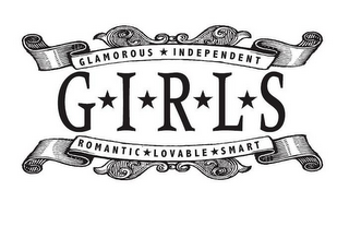 G I R L S GLAMOROUS INDEPENDENT ROMANTIC LOVABLE SMART logo