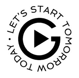 G LET'S START TOMORROW TODAY logo