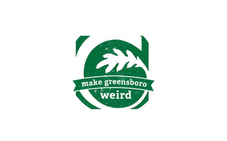 G MAKE GREENSBORO WEIRD logo
