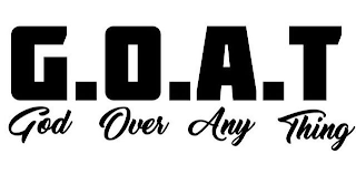 G. O. A. T GOD OVER ANY THING logo