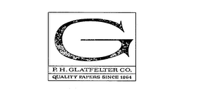 G P.H. GLATFELTER CO. QUALITY PAPERS SINCE 1864 logo