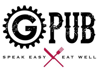 G PUB SPEAK EASY EAT WELL logo