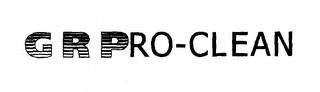 G R PRO-CLEAN logo