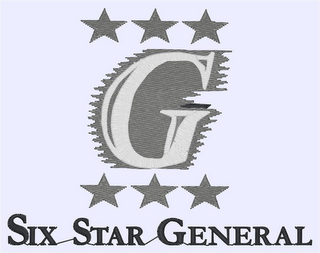 G SIX STAR GENERAL logo