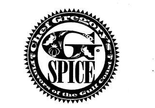 G SPICE CHEF GREGORY'S FLAVORS OF THE GULF COAST logo