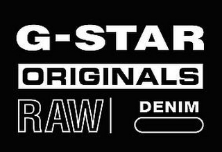 G-STAR ORIGINALS RAW DENIM logo