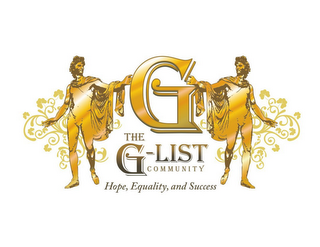 G THE G-LIST COMMUNITY HOPE, EQUALITY, AND SUCCESS logo