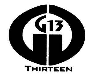 G, THIRTEEN, 13 logo