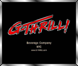 G-THRILL! BEVERAGE COMPANY NYC WWW.G-THRILL.COM logo