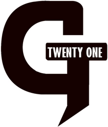 G TWENTY ONE logo