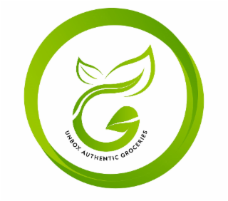 G UNBOXING AUTHENTIC GROCERIES logo