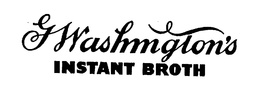 G WASHINGTON'S INSTANT BROTH logo