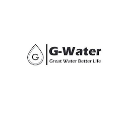 G-WATER GREAT WATER BETTER LIFE logo