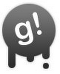 G WITH AN EXCLAMATION POINT logo