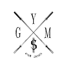 G Y M $ EST 2015 logo