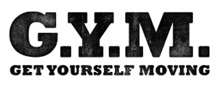 G . Y . M  GET YOURSELF MOVING logo