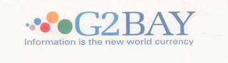 G2BAY INFORMATION IS THE NEW WORLD CURRENCY logo