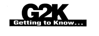 G2K GETTING TO KNOW... logo