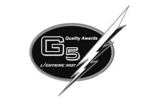 G5 QUALITY AWARDS LIGHTNING FAST logo