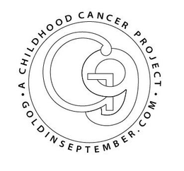 G9 · A CHILDHOOD CANCER PROJECT · GOLDINSEPTEMBER.COM logo