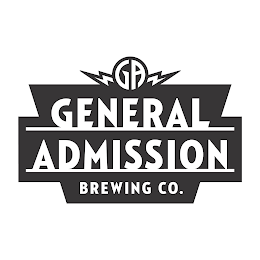 GA GENERAL ADMISSION BREWING CO. logo