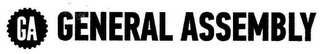GA GENERAL ASSEMBLY logo