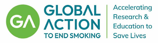 GA GLOBAL ACTION TO END SMOKING ACCELERATING RESEARCH & EDUCATION TO SAVE LIVES logo