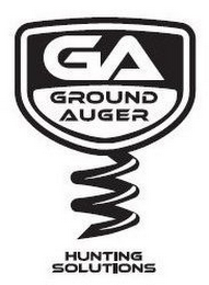GA GROUND AUGER HUNTING SOLUTIONS logo