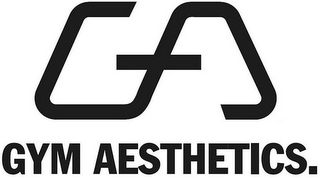 GA GYM AESTHETICS. logo