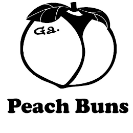 GA. PEACH BUNS logo
