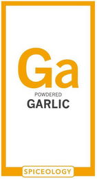 GA POWDERED GARLIC SPICEOLOGY logo
