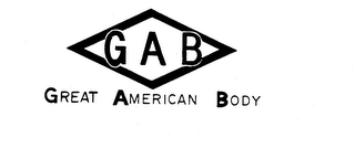 GAB GREAT AMERICAN BODY logo