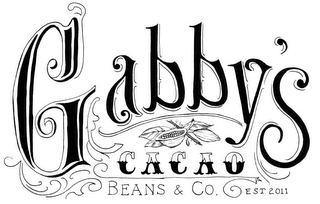 GABBY'S CACAO BEANS & CO. logo