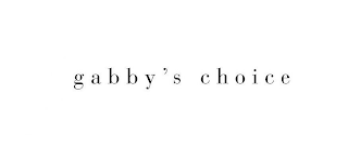 GABBY'S CHOICE logo