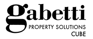 GABETTI PROPERTY SOLUTIONS CUBE PROPERTY SOLUTIONS CUBE logo