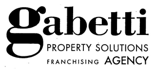 GABETTI PROPERTY SOLUTIONS FRANCHISING AGENCY logo