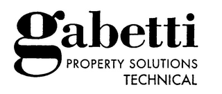 GABETTI PROPERTY SOLUTIONS TECHNICAL PROPERTY SOLUTIONS TECHNICAL logo