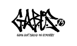 G.A.B.O.S. 75 GAME AIN'T BASED ON SYMPATHY logo